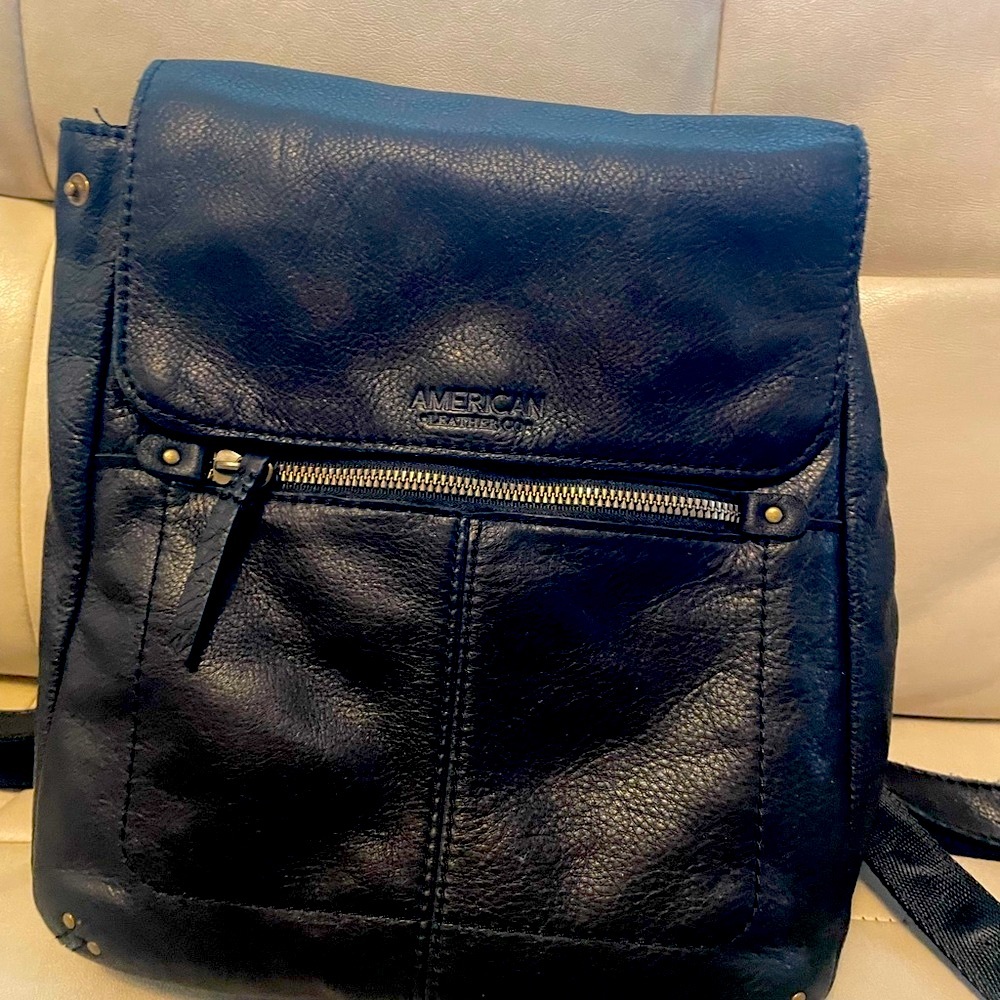 American Leather Black Women's Backpack